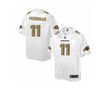 Men's Nike Baltimore Ravens #11 Breshad Perriman Game White Pro Line Fashion NFL Jersey