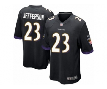 Men's Nike Baltimore Ravens #23 Tony Jefferson Game Black Alternate NFL Jersey