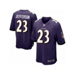 Men's Nike Baltimore Ravens #23 Tony Jefferson Game Purple Team Color NFL Jersey