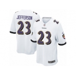 Men's Nike Baltimore Ravens #23 Tony Jefferson Game White NFL Jersey