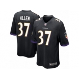 Men's Nike Baltimore Ravens #37 Javorius Allen Game Black Alternate NFL Jersey