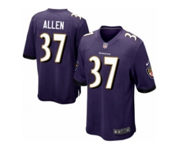 Men's Nike Baltimore Ravens #37 Javorius Allen Game Purple Team Color NFL Jersey