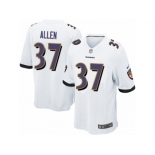 Men's Nike Baltimore Ravens #37 Javorius Allen Game White NFL Jersey