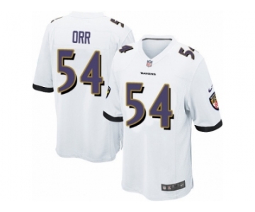 Men's Nike Baltimore Ravens #54 Zach Orr Game White NFL Jersey