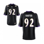 Men's Nike Baltimore Ravens #92 Bronson Kaufusi Game Black Alternate NFL Jersey