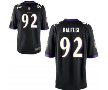 Men's Nike Baltimore Ravens #92 Bronson Kaufusi Game Black Alternate NFL Jersey