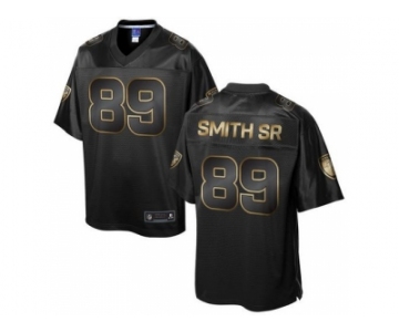 Nike Baltimore Ravens #89 Steve Smith Sr Pro Line Black Gold Collection Jersey[Game]