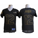 nike nfl jerseys baltimore ravens #12 jones black[champions]