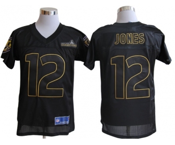 nike nfl jerseys baltimore ravens #12 jones black[champions]