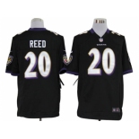 nike nfl jerseys baltimore ravens #20 reed black[game]