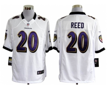 nike nfl jerseys baltimore ravens #20 reed white[game]