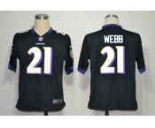 nike nfl jerseys baltimore ravens #21 webb black[game]