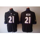 nike nfl jerseys baltimore ravens #21 webb black[nike limited Art Patch]