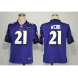 nike nfl jerseys baltimore ravens #21 webb purple[Game Art Patch]