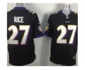 nike nfl jerseys baltimore ravens #27 ray rice black[game]