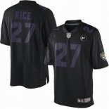 nike nfl jerseys baltimore ravens #27 ray rice black[nike impact limited Art Patch]