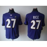 nike nfl jerseys baltimore ravens #27 ray rice purple[nike limited Art Patch]