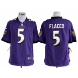 nike nfl jerseys baltimore ravens #5 flacco purple[game]