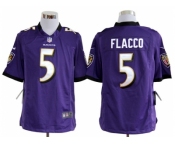 nike nfl jerseys baltimore ravens #5 flacco purple[game]