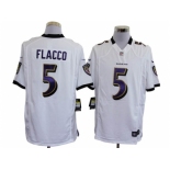 nike nfl jerseys baltimore ravens #5 flacco white[game]