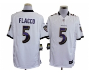 nike nfl jerseys baltimore ravens #5 flacco white[game]