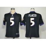 nike nfl jerseys baltimore ravens #5 joe flacco black[game]