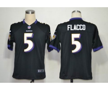 nike nfl jerseys baltimore ravens #5 joe flacco black[game]