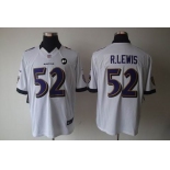 nike nfl jerseys baltimore ravens #52 r.lewis white[nike limited Art Patch]