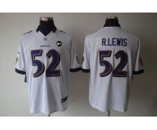 nike nfl jerseys baltimore ravens #52 r.lewis white[nike limited Art Patch]