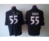 nike nfl jerseys baltimore ravens #55 suggs black[nike limited Art Patch]