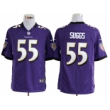 nike nfl jerseys baltimore ravens #55 suggs purple[game]