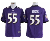 nike nfl jerseys baltimore ravens #55 suggs purple[game]