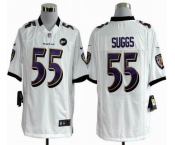 nike nfl jerseys baltimore ravens #55 suggs white[game Art Patch]