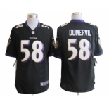 nike nfl jerseys baltimore ravens #58 dumervil black[game]