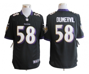 nike nfl jerseys baltimore ravens #58 dumervil black[game]