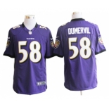 nike nfl jerseys baltimore ravens #58 dumervil purple[game]