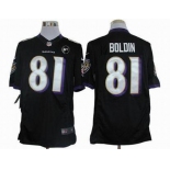 nike nfl jerseys baltimore ravens #81 anquan boldin black[nike limited Art Patch]