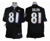 nike nfl jerseys baltimore ravens #81 anquan boldin black[nike limited Art Patch]