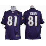 nike nfl jerseys baltimore ravens #81 anquan boldin purple[nike limited Art Patch]