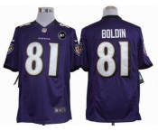 nike nfl jerseys baltimore ravens #81 anquan boldin purple[nike limited Art Patch]