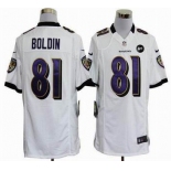 nike nfl jerseys baltimore ravens #81 anquan boldin white[game Art Patch]