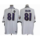 nike nfl jerseys baltimore ravens #81 anquan boldin white[nike limited Art Patch]