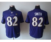 nike nfl jerseys baltimore ravens #82 smith purple[nike limited Art Patch]