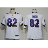 nike nfl jerseys baltimore ravens #82 smith white[game]