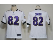 nike nfl jerseys baltimore ravens #82 smith white[game]