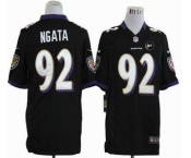 nike nfl jerseys baltimore ravens #92 ngata black[game Art Patch]