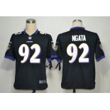 nike nfl jerseys baltimore ravens #92 ngata black[game]