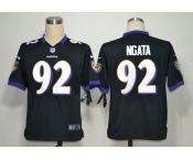 nike nfl jerseys baltimore ravens #92 ngata black[game]