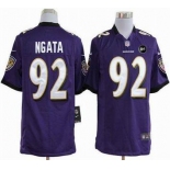 nike nfl jerseys baltimore ravens #92 ngata purple[game Art Patch]