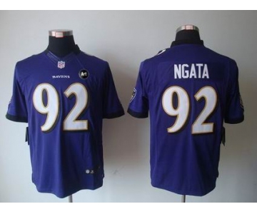 nike nfl jerseys baltimore ravens #92 ngata purple[nike limited Art Patch]